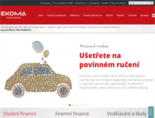 Tablet Screenshot of ekoma.cz